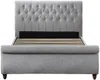 Vente-unique - BALANSANO Bett Stoff Grau - B 237 cm x H 123,5 cm x L 171 cm Bild 3