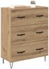 Sideboard, Kommode Artisan-Eiche 69,5 x 34 x 90 cm Verbundholz und Eisen j1075p Bild 3