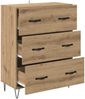 Sideboard, Kommode Artisan-Eiche 69,5 x 34 x 90 cm Verbundholz und Eisen j1075p Bild 5
