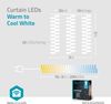 SmartLife Weihnachtsbeleuchtung | Vorhang | Wi-Fi | Warm bis kühlen weiß | 200 LED's | 3 m | Android™ / IOS Bild 3