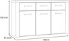 Kommode >Portland< in beige,braun - 136x83,1x41,3cm (BxHxT) Bild 4