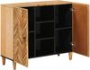 vidaXL Stauraumschränke Braun 90 x 33,5 x 75 cm Massivholz Mango 4018944 Bild 2