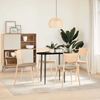 vidaXL Tischplatte Dunkelbraun 80x40x2 cm Massivholz Eiche Oval 4009077 Bild 3