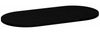 vidaXL Tischplatte Dunkelbraun 80x40x2 cm Massivholz Eiche Oval 4009077 Bild 4