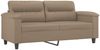 vidaXL 2-Sitzer-Sofa mit Zierkissen Cappuccino-Braun 140 cm Kunstleder 3200992 Bild 4