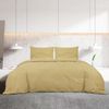 vidaXL Bettwäsche-Set Taupe 135x200 cm Baumwolle 136134 Bild 3