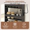 13 cm schlanker Aufbewahrungswagen mit Ladestation 4-stufiger rollbarer Küchenwagen mit Griff Grau Bild 3