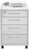 Rollcontainer >CALVIA 4< in Brillantweiß - 48x65,5x49,5cm (BxHxT) Bild 2