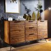 Wohnling Design Sideboard NISHAN 160 x 40 x 88 cm Sheesham Massiv Holz Bild 4