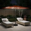 vidaXL Gartenparasol mit LED-Lichtern und Sockel 200 x 300 cm 42036243 Bild 3