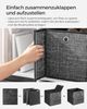 SONGMICS Aufbewahrungsbox, 6er Set, Ordnungsboxen aus Vliesstoff mit Griff, Boxen Aufbewahrung, 33 x 33 x 33 cm, Organizer Box, für Würfelregal, Faltbox, Kleideraufbewahrung, schwarz meliert RFBDE033B01V1 Bild 5