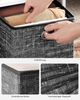 SONGMICS Aufbewahrungsbox, 6er Set, Ordnungsboxen aus Vliesstoff mit Griff, Boxen Aufbewahrung, 33 x 33 x 33 cm, Organizer Box, für Würfelregal, Faltbox, Kleideraufbewahrung, schwarz meliert RFBDE033B01V1 Bild 4
