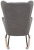 SalesFever Schaukelstuhl Teddyfell grau Bild 5