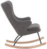 SalesFever Schaukelstuhl Teddyfell grau Bild 3