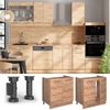 Spülenunterschrank Fame-Line Goldkraft Eiche 80 cm , AP Marmor Vicco Bild 4