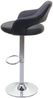 2er-Set Barhocker HWC-F16, Barstuhl Tresenhocker Drehhocker, mit Lehne Kunstleder ~ grau-schwarz Bild 5