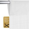 Fadenvorhang mit Stangendurchzug, individuell kürzbare Gardine, moderner und eleganter Dekorationsartikel in vielen Farben und Ausführungen Stangendurchzug Weiß 90x250 cm Bild 5