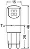 OSRAM LED Pin Lampe mit G9 Sockel, Warmweiss (2700K), 12V-Niedervoltlampe, 1.9W, Ersatz für herkömmliche 20W-Lampe, Doppelpack Bild 3
