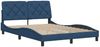 vidaXL Bettgestell ohne Matratze Blau 140x200 cm Stoff 3310607 Bild 4