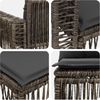 vidaXL Gartensofa-set 12 pcs Grau und Dunkelgrau Poly-Rattan 3435269 Bild 5