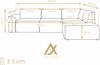 AX LIVING Couch Sofa L Form Didim L Grün – 292 cm, stilvoll & bequem R Bild 4