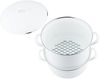 RIESS 0286-033 Kartoffelkocher mit Emailledeckel 18 cm, Classic Weiss / Dünsttopf Bild 3
