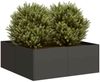 vidaXL Pflanzkübel Schwarz 80x80x30 cm Stahl 860801 Bild 1