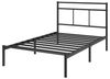 ZINUS Bettgestell Florence Square mit Kopfteil (Schwarz, 140x200 cm), Doppel/Einzelbett Bild 4