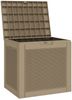 vidaXL Gartenbox Hellbraun 55,5x43x53 cm Polypropylen 364179 Bild 4