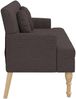 vidaXL Sitzbank mit Kissen Dunkelbraun 113x64,5x75,5 cm Stoff 372133 Bild 4