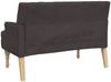 vidaXL Sitzbank mit Kissen Dunkelbraun 113x64,5x75,5 cm Stoff 372133 Bild 5