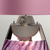 Elstead Lighting Lena Tischleuchte Large 2-Light Pflaume Nickel Stoffschirm lila 74cm Bild 4