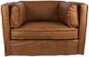 Premium Ledersessel COLUMBIA vintage-brown 106x99cm Rindsleder Bild 2