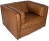 Premium Ledersessel COLUMBIA vintage-brown 106x99cm Rindsleder Bild 3