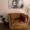 Premium Ledersessel COLUMBIA vintage-brown 106x99cm Rindsleder Bild 4