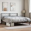 Doppelbett, Bettgestell Modernen mit Kopfteil Metall Schwarz 140x200 cm d502e Bild 2