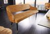 riess-ambiente Sitzbank PARIS 160cm senfgelb / schwarz (Einzelartikel, 1-St), Esszimmer · Samt · Metall · Rückenlehne · Schlafzimmer · Retro Design Bild 3