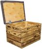 Kistenkolli Altes Land Allzweckkiste Sitztruhe Mira mit Stauraum in geflammt Maße 34 x 35 x 48 Sitzhocker Obstk (Spar-Set, 1er Set) Bild 3