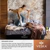 VESKA Luftbett Aufblasbare Matratze Selbstaufblasend Gästebett (mit eingebauter elektrischer Pumpe), für Camping und Heimgebrauch mit Tasche Bild 3