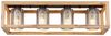 LED Deckenleuchte, Glas rauch, MDF, schwarz matt, L 75 cm Bild 4