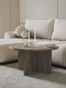 Selsey 'Ovo' Couchtisch rund, Holzoptik Nussbaum Wisconsin, ca. 40 x 76 x 76 cm Bild 2