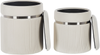 Pouf CAMDENTON 2er Set Cremeweiß Samtstoff 36 31 cm 36 31 cm Bild 4