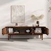 IDIMEX Lowboard TECCA, Sideboard mit 3 Türen aus Massivholz Kiefer Kastanie farben Bild 3