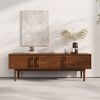 IDIMEX Lowboard TECCA, Sideboard mit 3 Türen aus Massivholz Kiefer Kastanie farben Bild 2