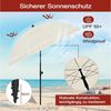 EUGAD Sonnenschirm, φ175, höhen- und neigungsverstellbar, UPF 50+, mit Tragetasche Bild 4