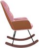 vidaXL Schaukelstuhl Rosa Samt 4102625 Bild 4