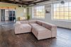 KAWOLA Sofa MIA Modulares Sofa 8-tlg. Cord taupe 72 x 120 x 418 cm Bild 5