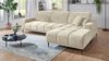 Massivart® Ecksofa MARISOL Cord grau, beige, rost, grün / 286 cm / Cordsofa, Kopfteilverstellung / Sitztiefenverstellung / Nosagunterfederung Bild 5