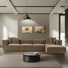 Ecksofa, 'Sora', 65 x 190 x 350, Braun Bild 1