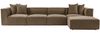 Ecksofa, 'Sora', 65 x 190 x 350, Braun Bild 3